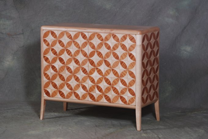 Circle Series Parquetry cabinet